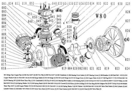 Болт М10х30 028W80 для поршневого блока W80 фото